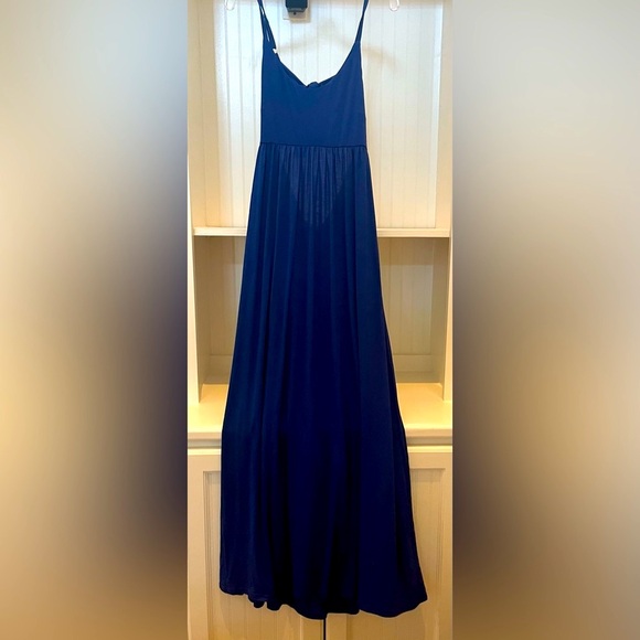 VENUS Open/Tie Back Royal Blue Maxi Dress: Size M - Picture 7 of 9